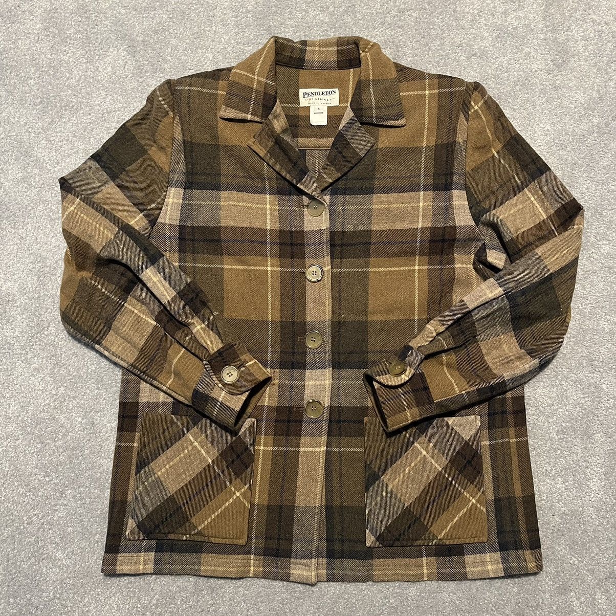Pendleton Wool Plaid Blazer Jacket Limited Edition Button Up