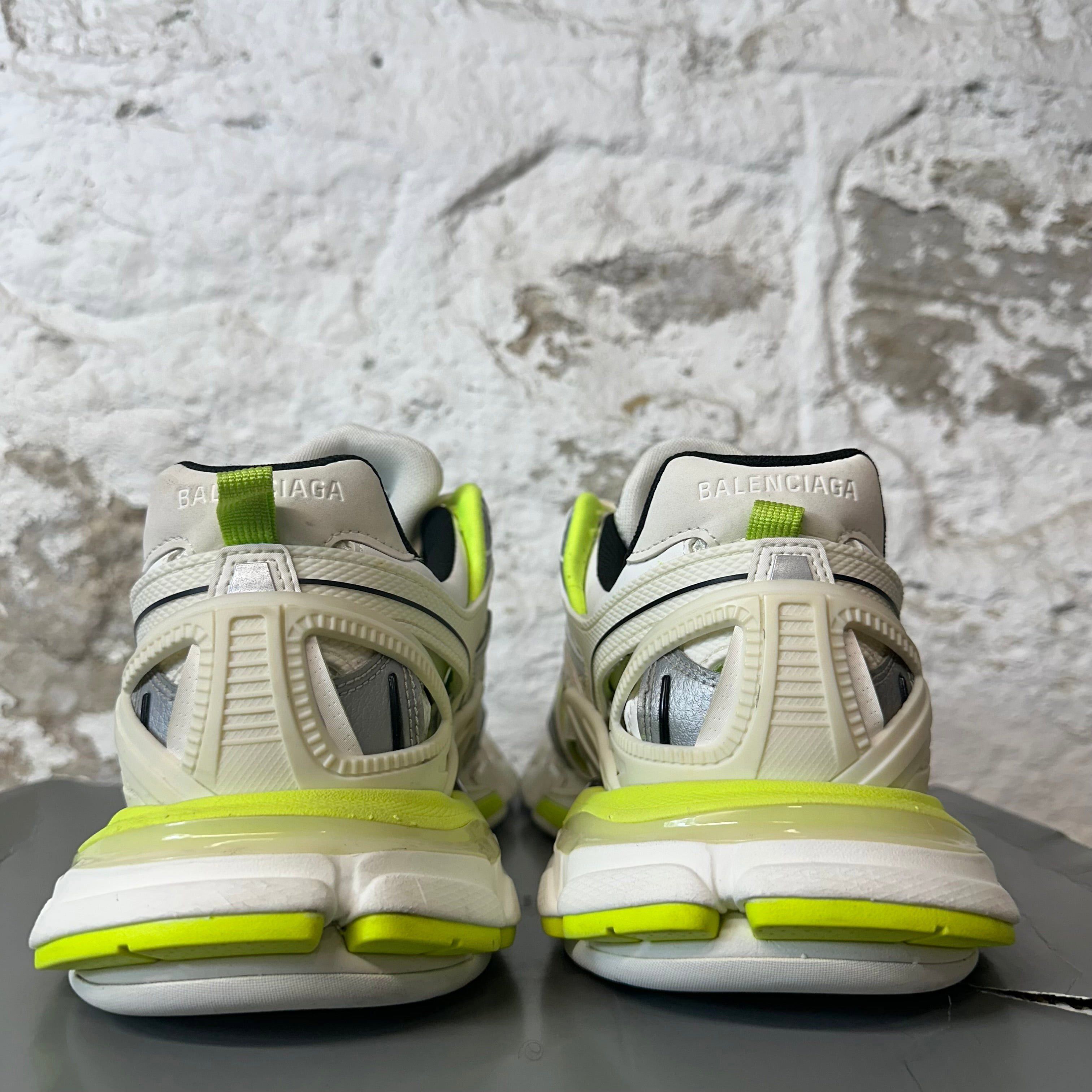 Balenciaga Balenciaga Track 2 White Cream Neon Sneaker Sz 11 (44) Size US 11 / EU 44 - 5 Thumbnail