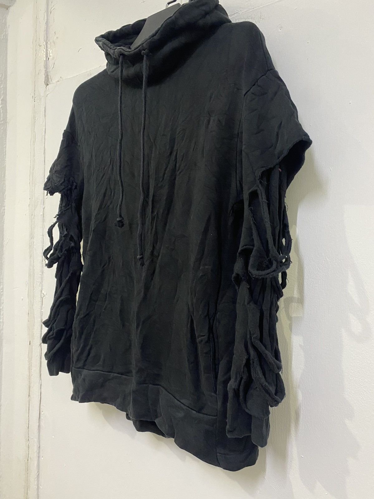 Deluxeware × Japanese Brand × Seditionaries 💥 DESTROYED DAMAGE STYLE PUNK GOTH DESIGN PLAIN HOODIE Size US S / EU 44-46 / 1 - 3 Thumbnail