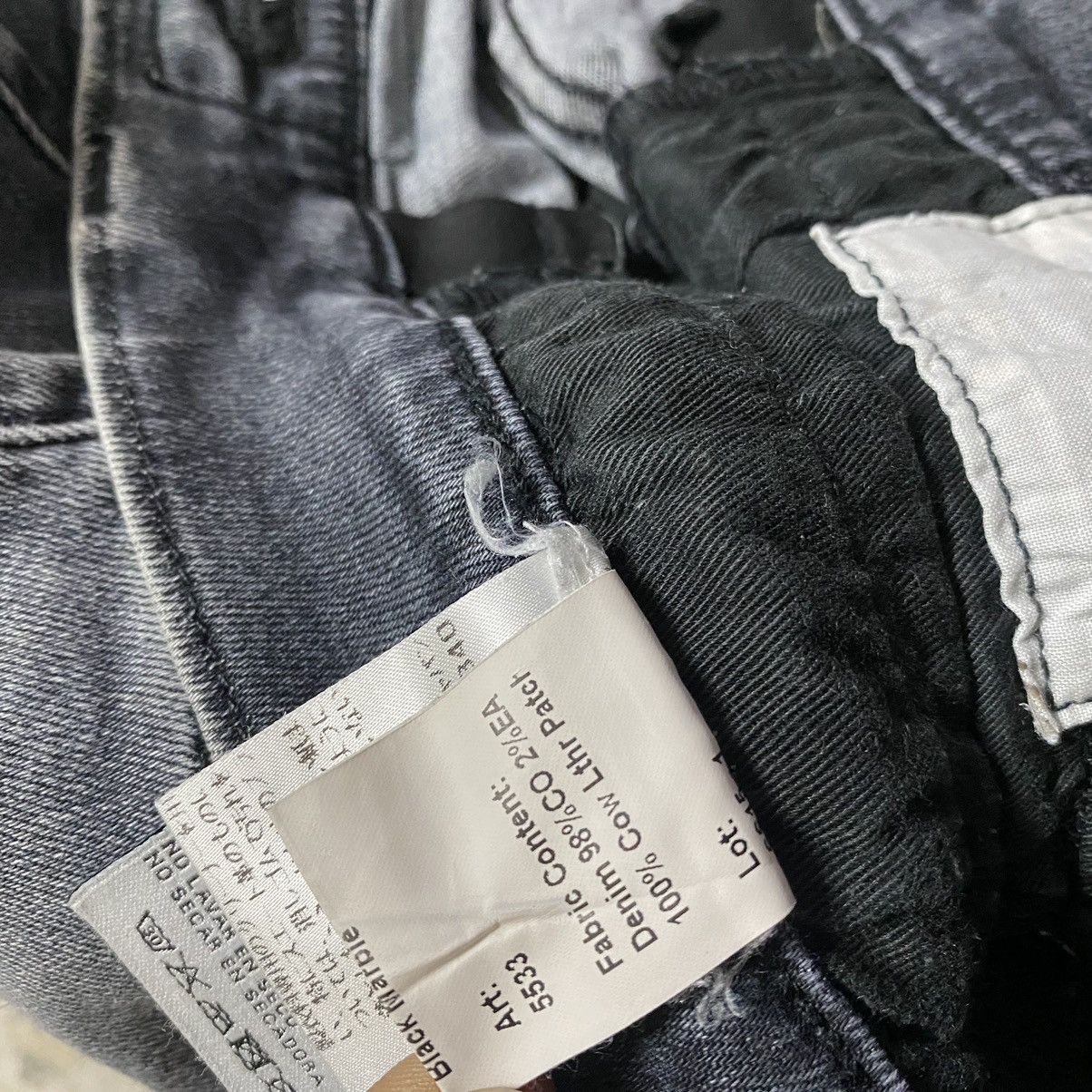 R13 R13 Black Marble Boy Skinny Jeans Size US 33 - 25 Thumbnail