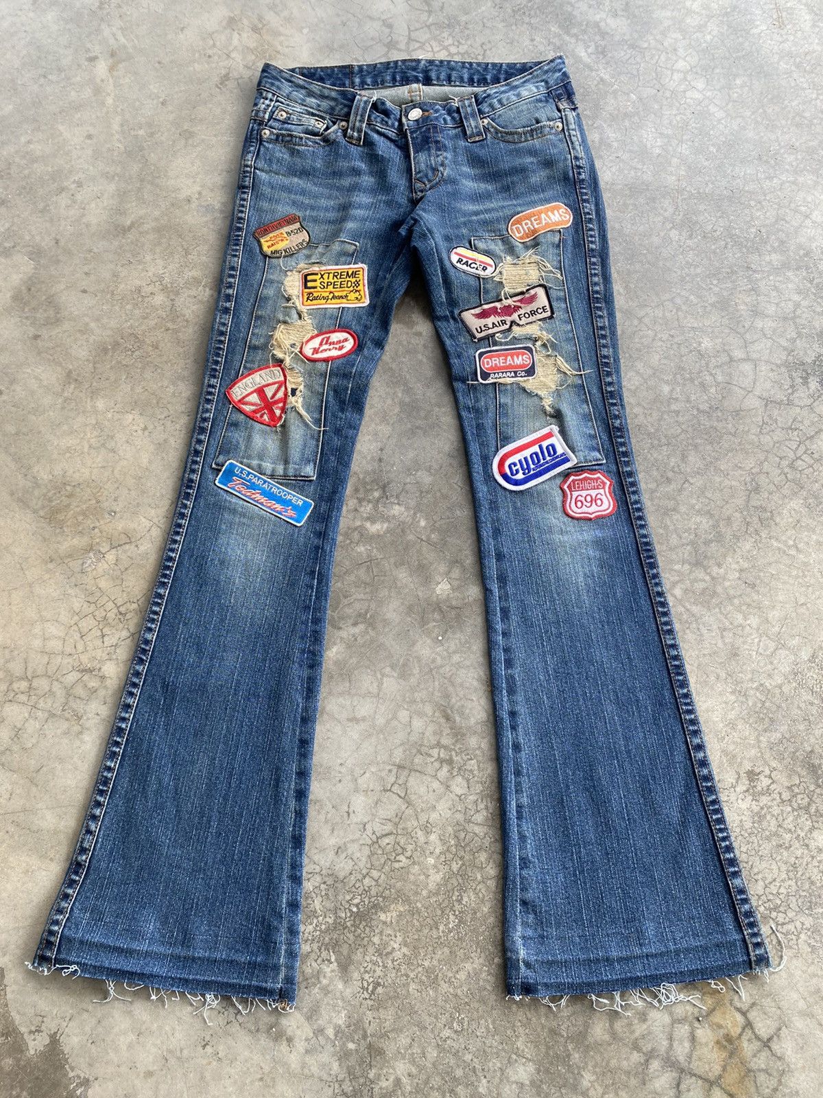 Hysteric Glamour × Japanese Brand Flare Jeans Japanese Ana Kerry Stretch Denim Low Rise Size 29" - 1 Thumbnail