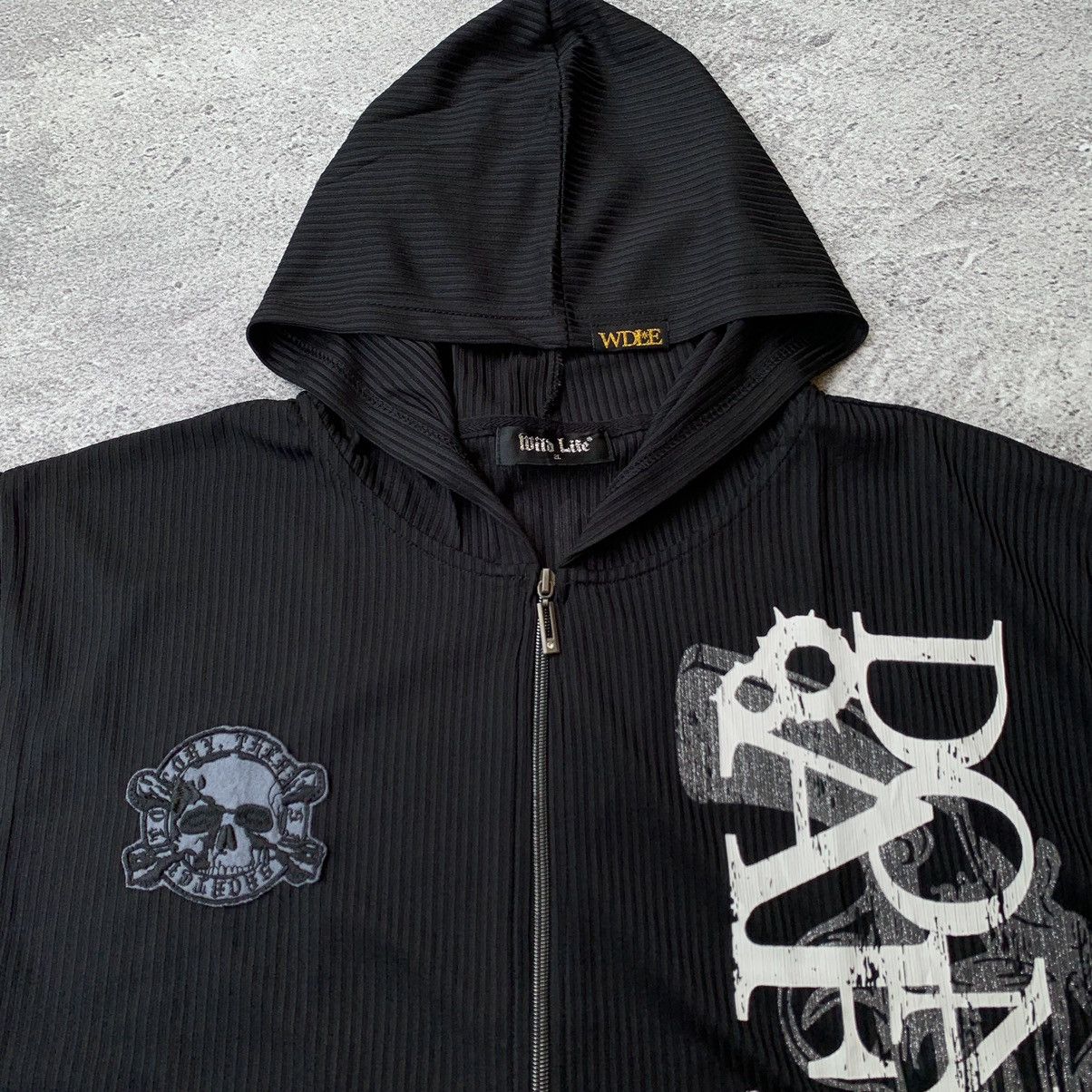 Japanese Brand Wild Life Y2k Punk Skull ziphoodie - ifsixwasnine lgb style Size US XXL / EU 58 / 5 - 5 Thumbnail