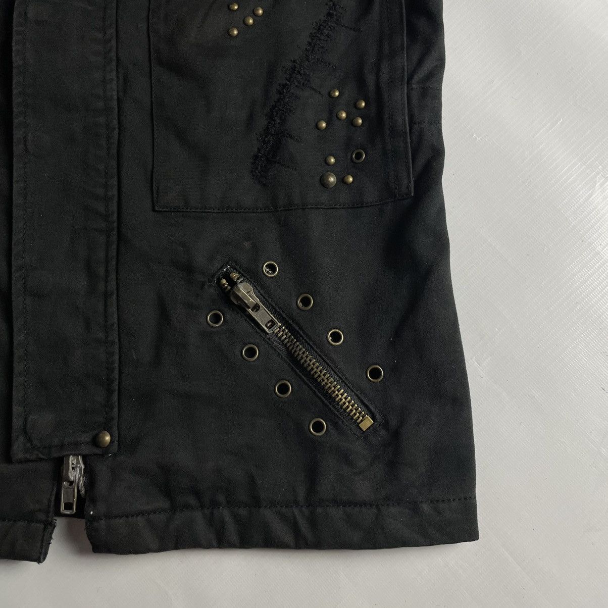 Isamu Katayama Backlash 🇯🇵 RIOT MULTIPOCKET SPIKE PUNK GOTHIC JACKET Size US M / EU 48-50 / 2 - 22 Thumbnail