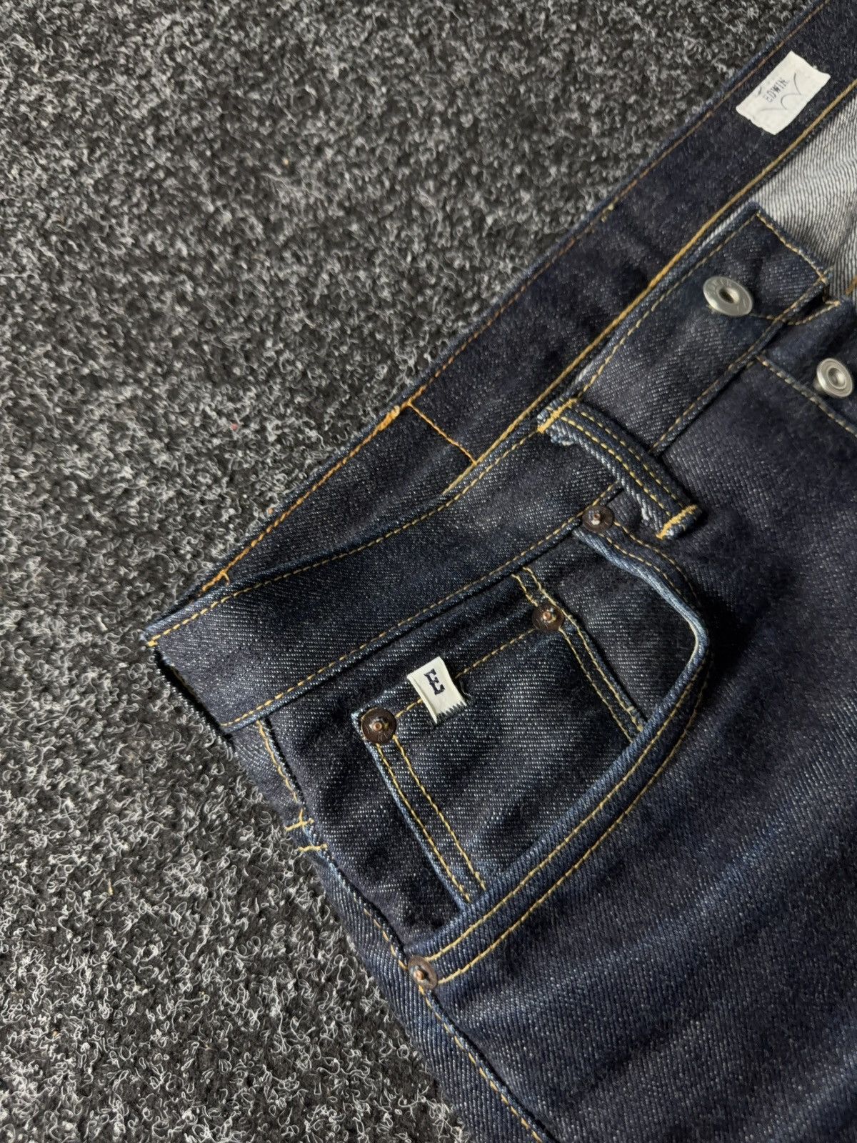 Edwin 00 Vintage Edwin Japan Selvedge Raw Denim Jeans Size US 30 / EU 46 - 8 Thumbnail