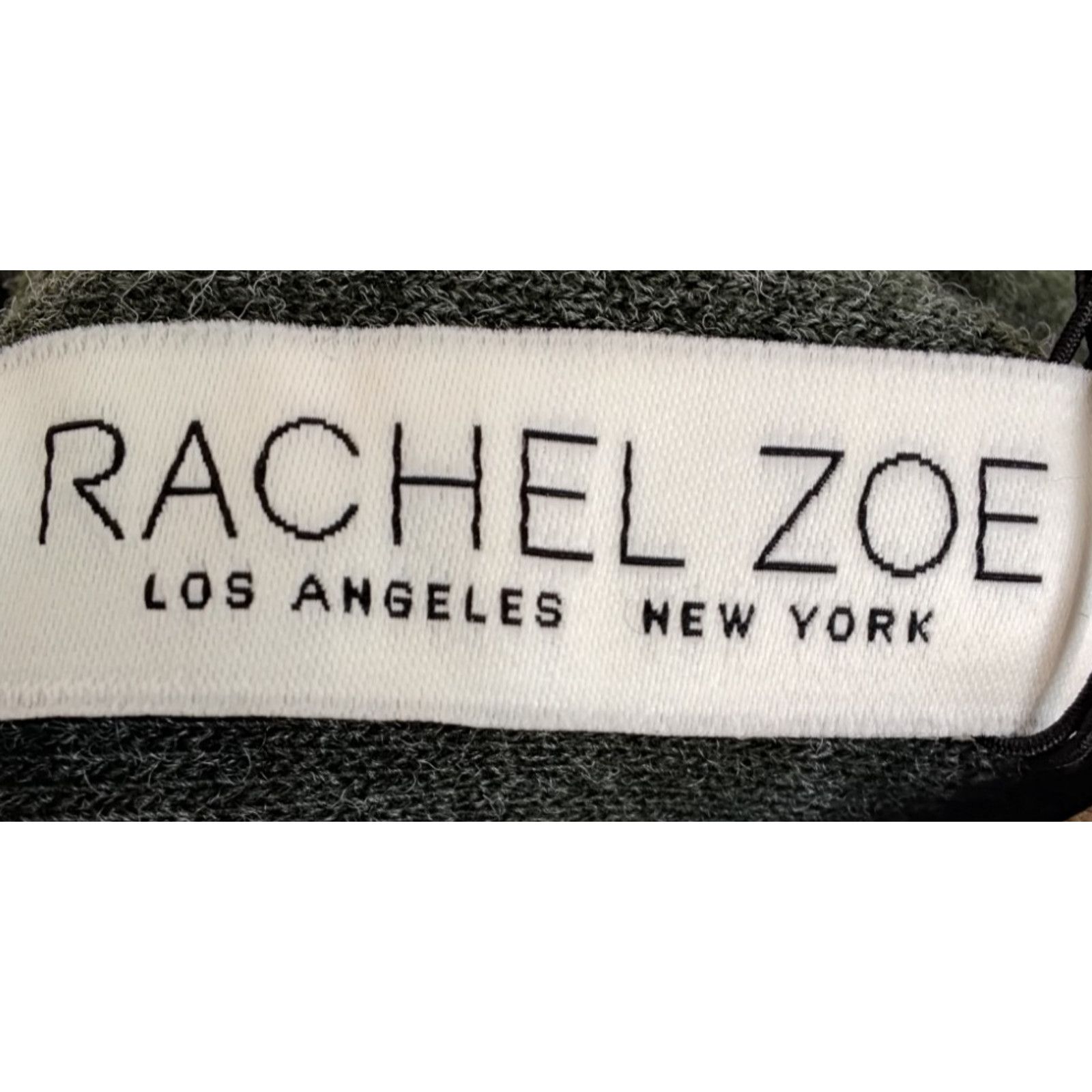 Other Rachel Zoe Poncho Cape One Size Green Olive Tan Trim NWT Size L / US 10 / IT 46 - 10 Thumbnail