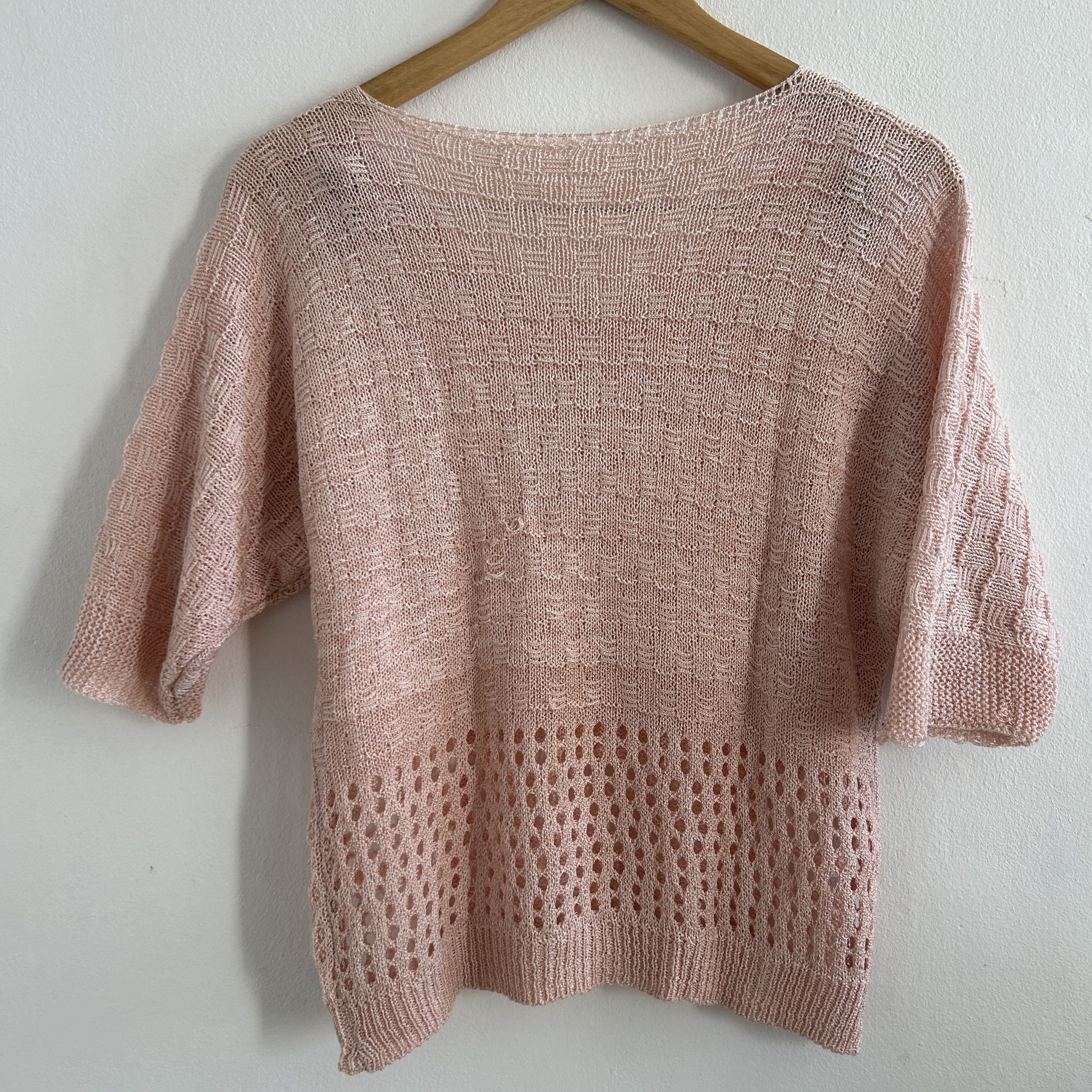 Vintage Vintage Y2K Blush Pink Sweater Size M / US 6-8 / IT 42-44 - 10 Thumbnail