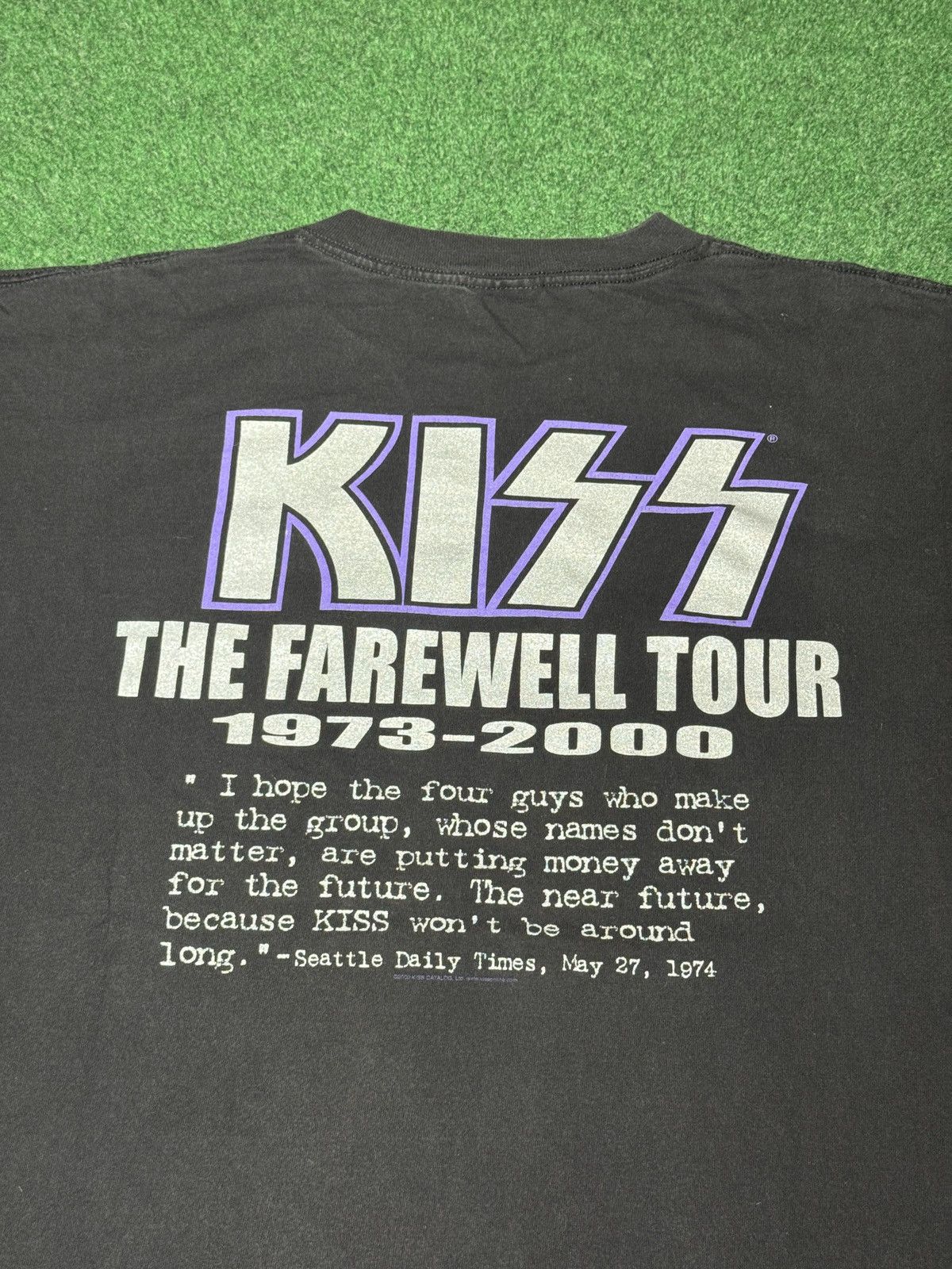 Band Tees Vintage 90s Kiss Farewell Tour XXL Boxy Purple Band T Shirt Size US XXL / EU 58 / 5 - 4 Thumbnail