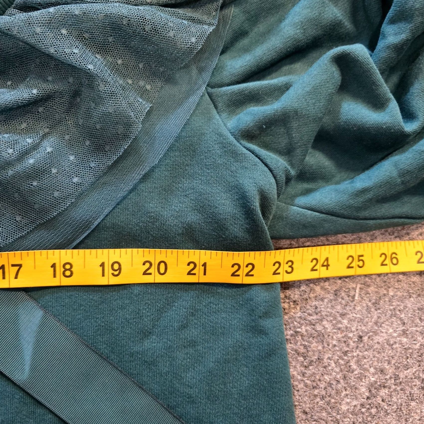 Vintage Maeve Top Womens Medium Green Ruffle Neck Elbow Sleeve Casual Blouse Size M / US 6-8 / IT 42-44 - 5 Thumbnail
