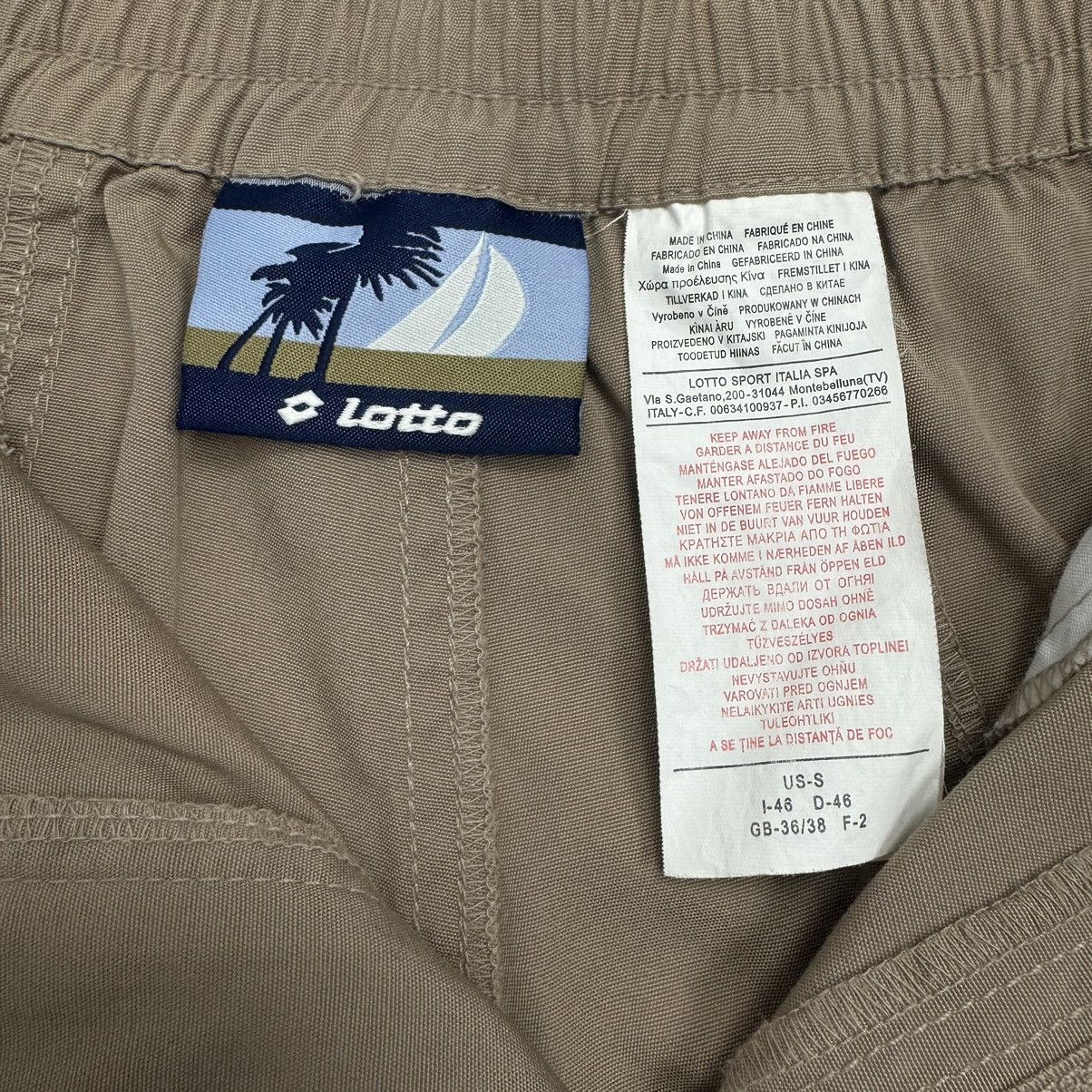 Lotto Sport Vintage Y2K Lotto Beige Tan Cotton Multi Pocket Shorts Size US 28 / EU 44 - 14 Thumbnail