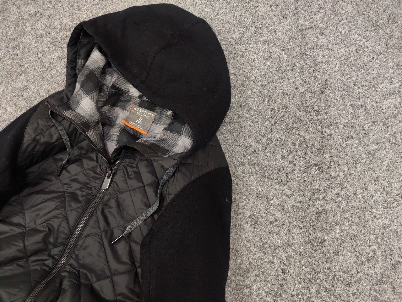 Iceberg Icebreaker Merino Loft Insulated Hooded Black Coat Jacket Size S / US 4 / IT 40 - 4 Thumbnail