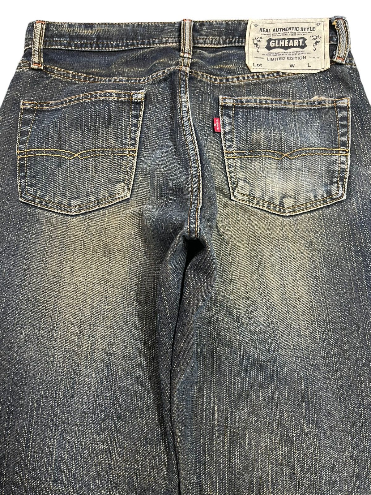 Full Count & Co. Vintage Japanese Brand Blue Faded Wash Style Baggy Jeans Size US 31 - 5 Thumbnail
