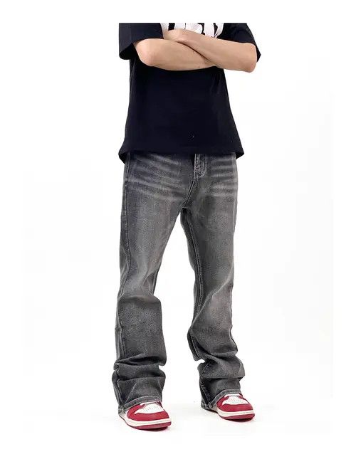 Jean washed faded skate flared jeans Size US 34 / EU 50 - 8 Thumbnail