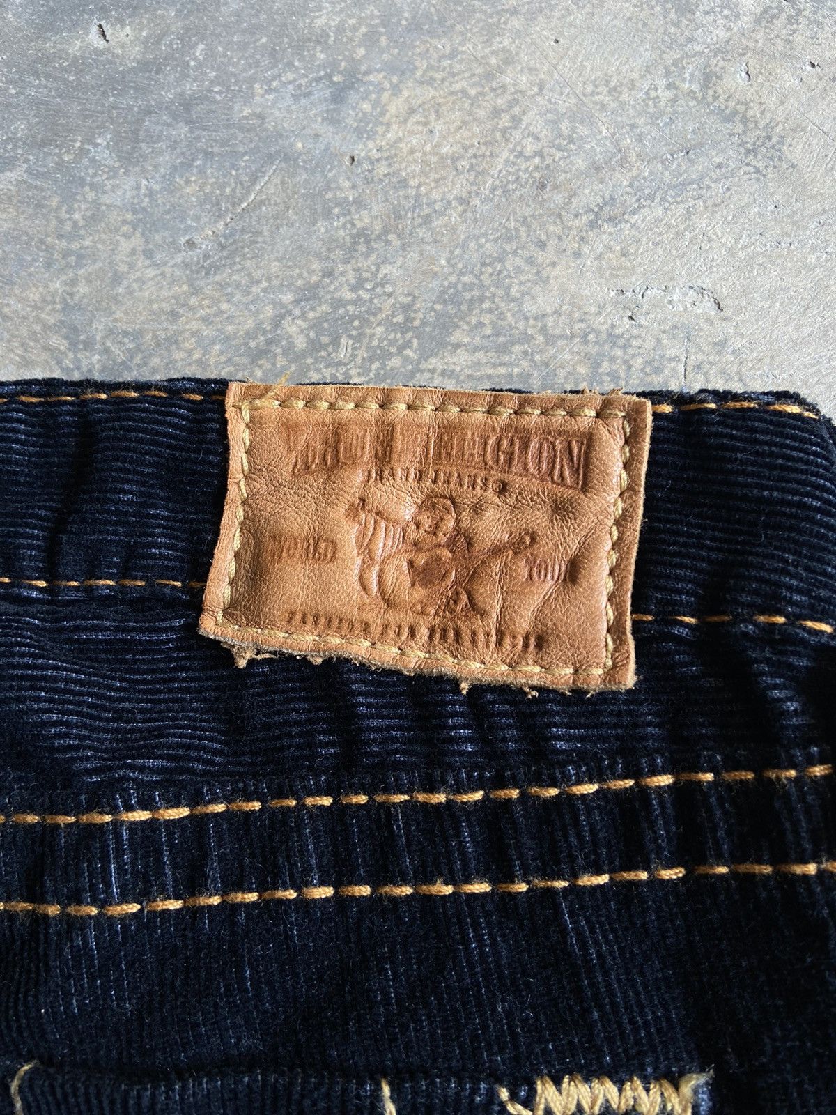 True Religion Vintage flare corduroy pant, made in USA