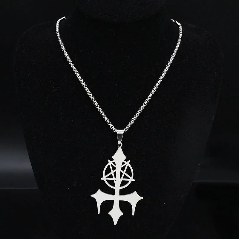 Jewelry Gothic Stainless Steel Chain Necklace Size ONE SIZE - 2 Thumbnail