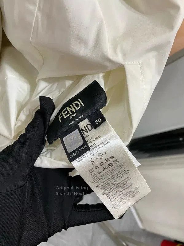 Fendi Fendi Black Short Puffer Jacket for Women . Size XXL / US 16-18 / IT 52-54 - 3 Thumbnail