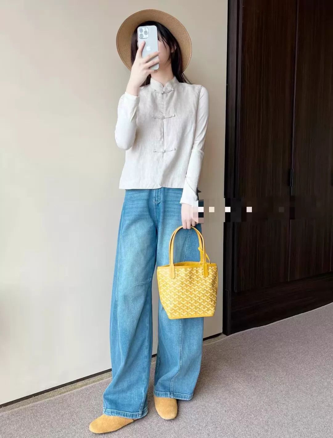 Goyard Goyard Anjou Mini Tote Yellow 20x10x20 19M874 New Size ONE SIZE - 6 Thumbnail
