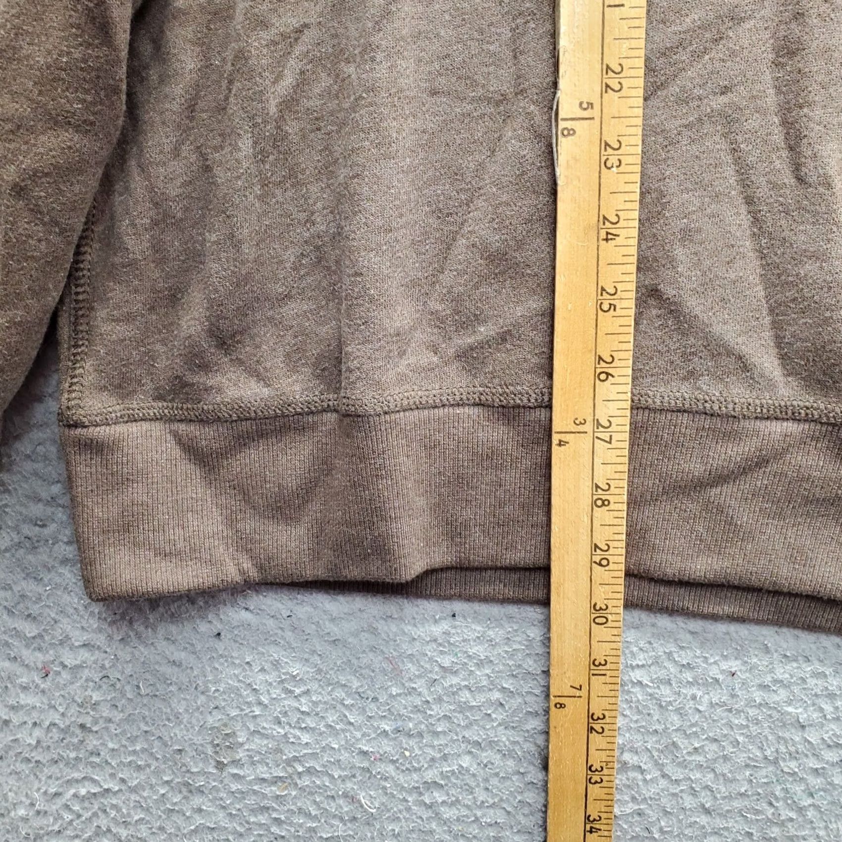 Vintage G.H. Bass & Co. Sweater Mens XXL Brown Fleece Lined Mock Neck Quarter Button Shirt Size US XXL / EU 58 / 5 - 4 Thumbnail