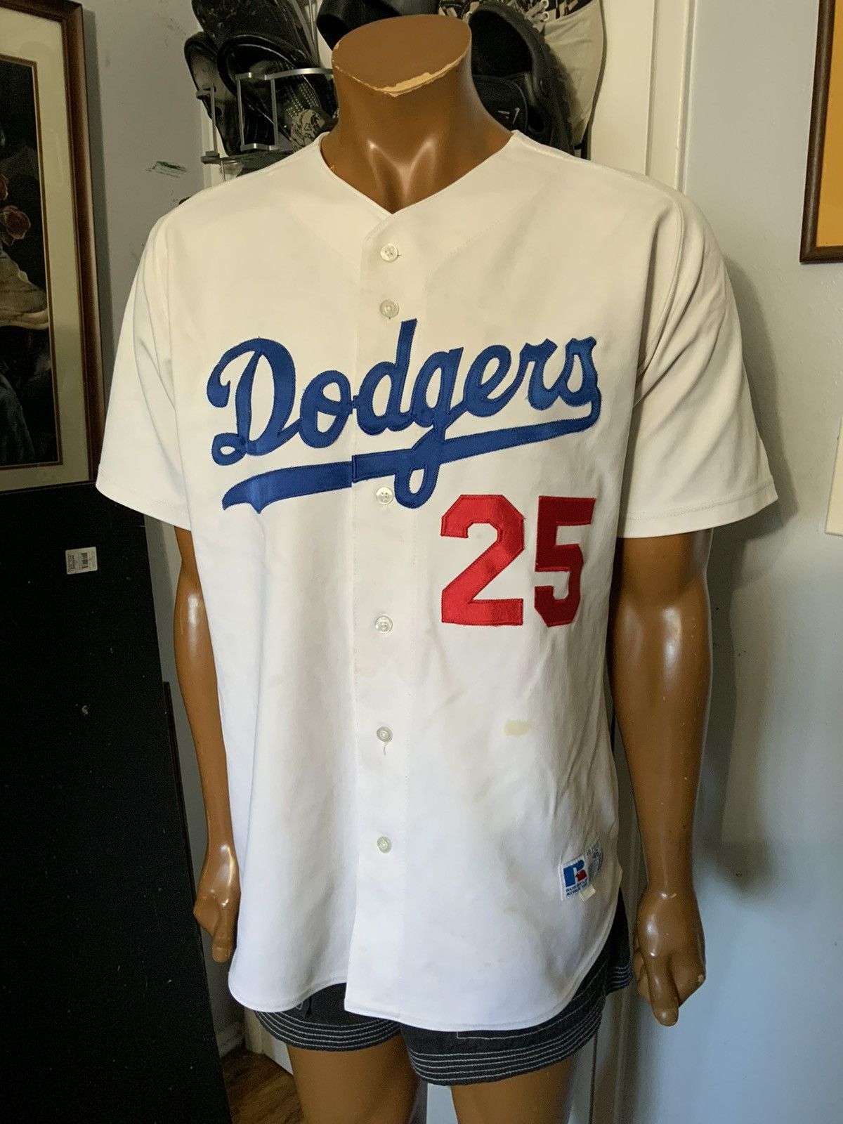 MLB × Russell Athletic × Vintage Russell Athletic Los Angeles Dodgers MLB Baseball Jersey Size US L / EU 52-54 / 3 - 14 Thumbnail
