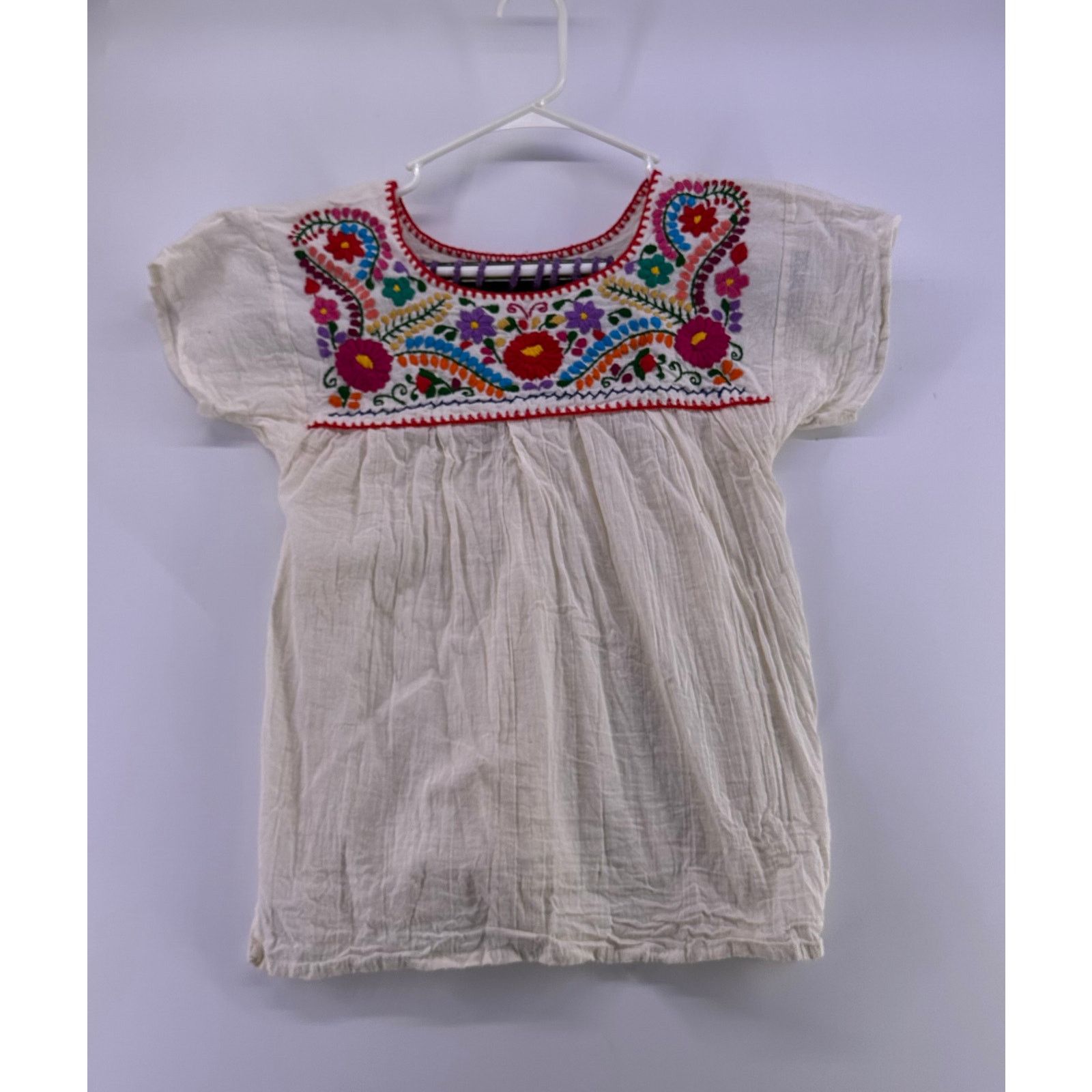 & Other Stories Hand Embroidered White Cotton Top Size Small Size S / US 4 / IT 40 - 1 Thumbnail