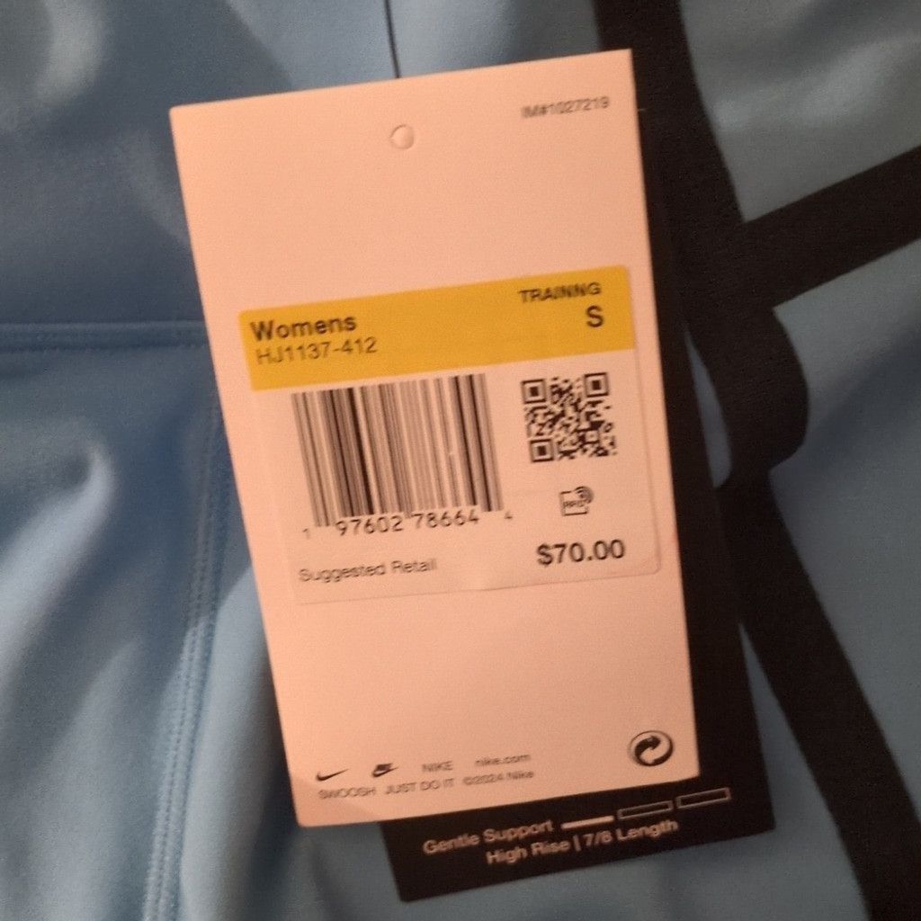 Nike Nike Women's One High-Waisted 7/8 Leggings-Blue Size Small Size 22" - 6 Thumbnail
