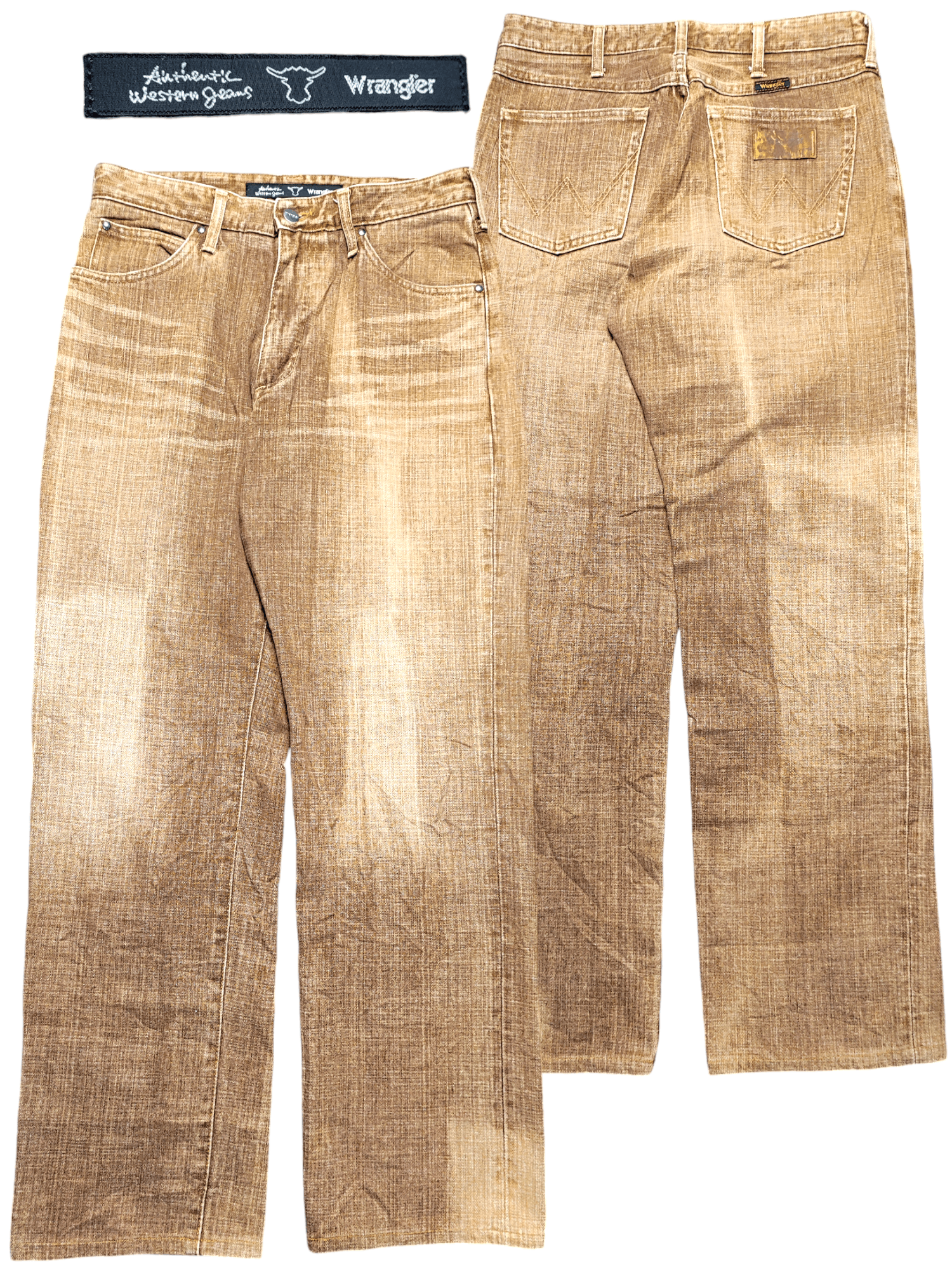 Japanese Brand × Wrangler Rusty Jeans Wrangler Distress Size US 30 / EU 46 - 1 Thumbnail