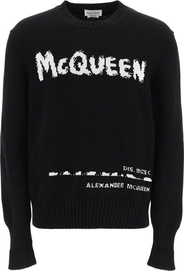 Alexander McQueen o1y1024 Sweater In Black Size US L / EU 52-54 / 3 - 1 Thumbnail