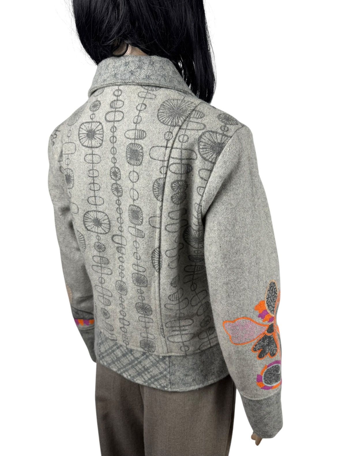 Designer Savage Culture Wool-Nylon Printed Jacket Full-Zip size M Size M / US 6-8 / IT 42-44 - 12 Thumbnail