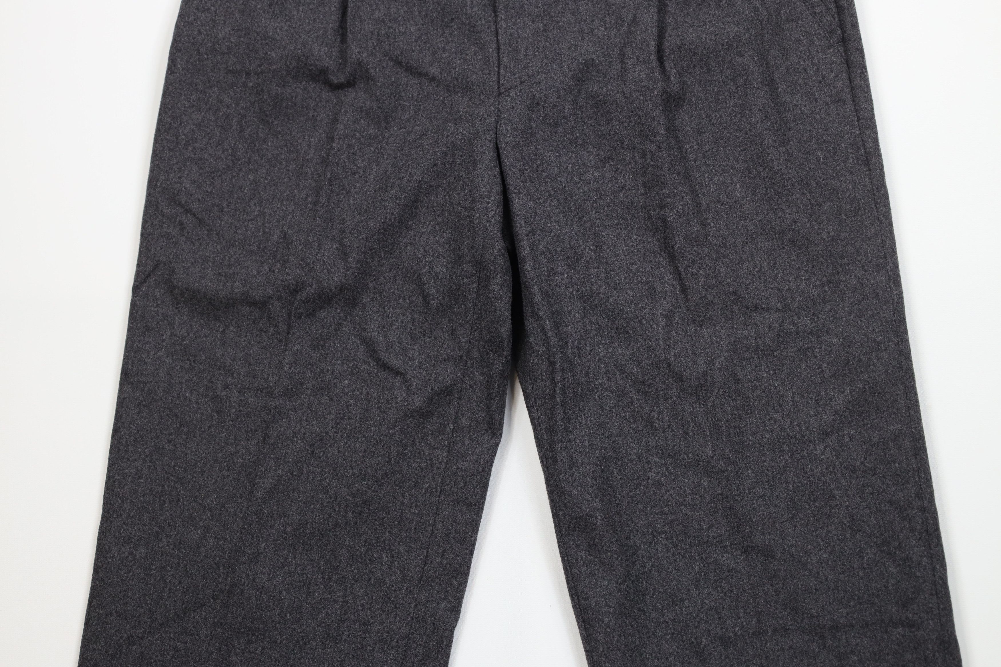 Paul & Shark Paul & Shark Guabello Wool Wide Leg Chino Pants Gray Size US 36 / EU 52 - 3 Thumbnail