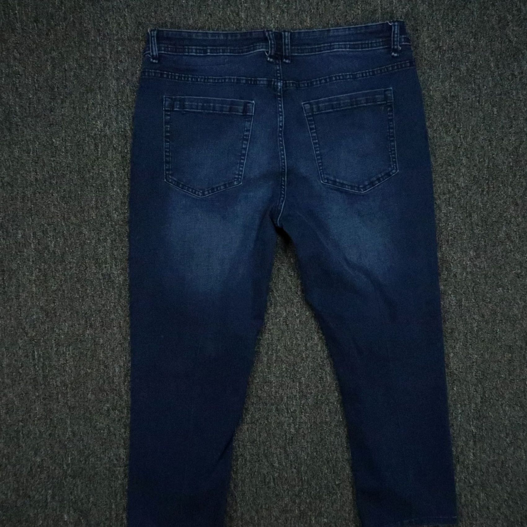 Vintage The Perfect Jean Jeans Men 36x25 Blue Slim Fit 5-Pocket Denim Straight Stretch Jeans Size US 36 / EU 52 - 5 Thumbnail