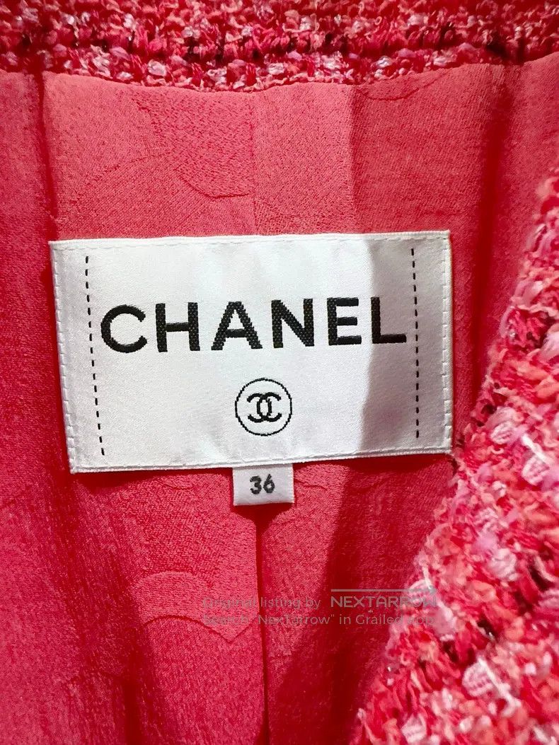 Chanel Chanel 20P watermelon red jacket Size XS / US 0-2 / IT 36-38 - 2 Thumbnail