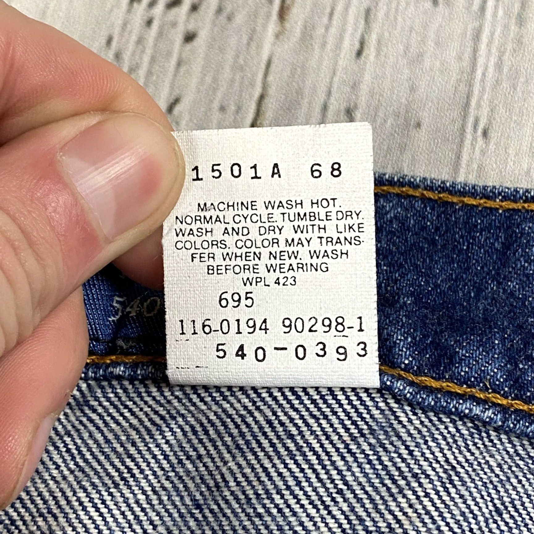 Vintage VINTAGE Levi Signature 545 Jeans Denim Blue Dark Wash 1995 Brown Tab Adult 40x32 Mens Blue jeans 90s Brown Tab Size US 40 / EU 56 - 6 Thumbnail