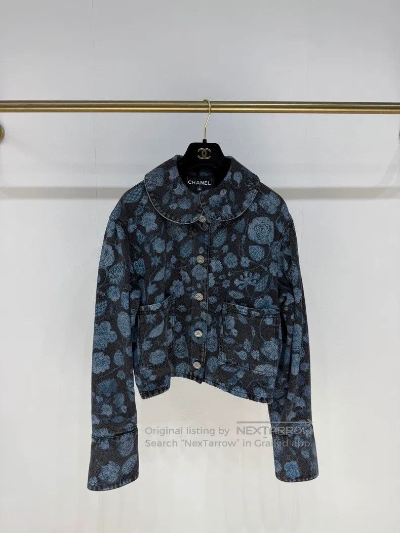 Chanel Chanel 21A Women's Castle Doll Collar Denim Jacket Size XS / US 0-2 / IT 36-38 - 1 Thumbnail