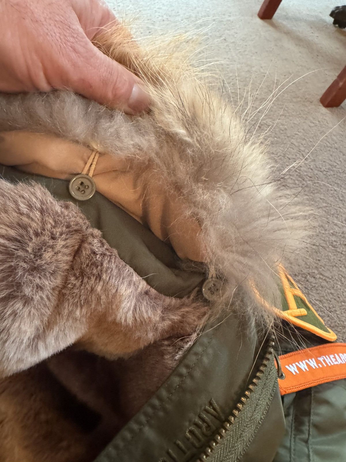 Other ARCTIC ARMY jacket STUDY sizes in photos by tape measure Size M / US 6-8 / IT 42-44 - 16 Thumbnail