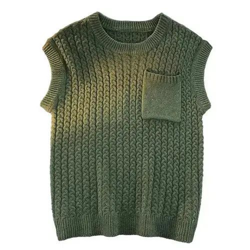 Japanese Brand × Vintage Knitwear Harajuku Round Neck Sweater Pullover Vest Size US XL / EU 56 / 4 - 4 Thumbnail