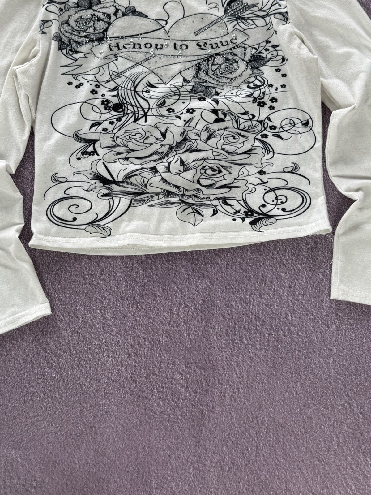 Hysteric Glamour Vintage Y2K Aesthetic Gothic 00s Long Sleeve T-Shirt Size M / US 6-8 / IT 42-44 - 3 Thumbnail