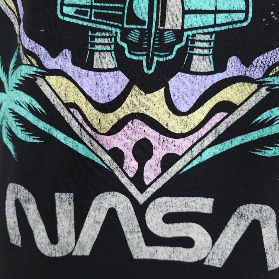 NASA NASA T Shirt Mens Small Black Space Shuttle Palm Trees Goodie Two Sleeves T-Shirt Cotton Crew Neck Short Sleeve Mens Space Size US S / EU 44-46 / 1 - 4 Thumbnail