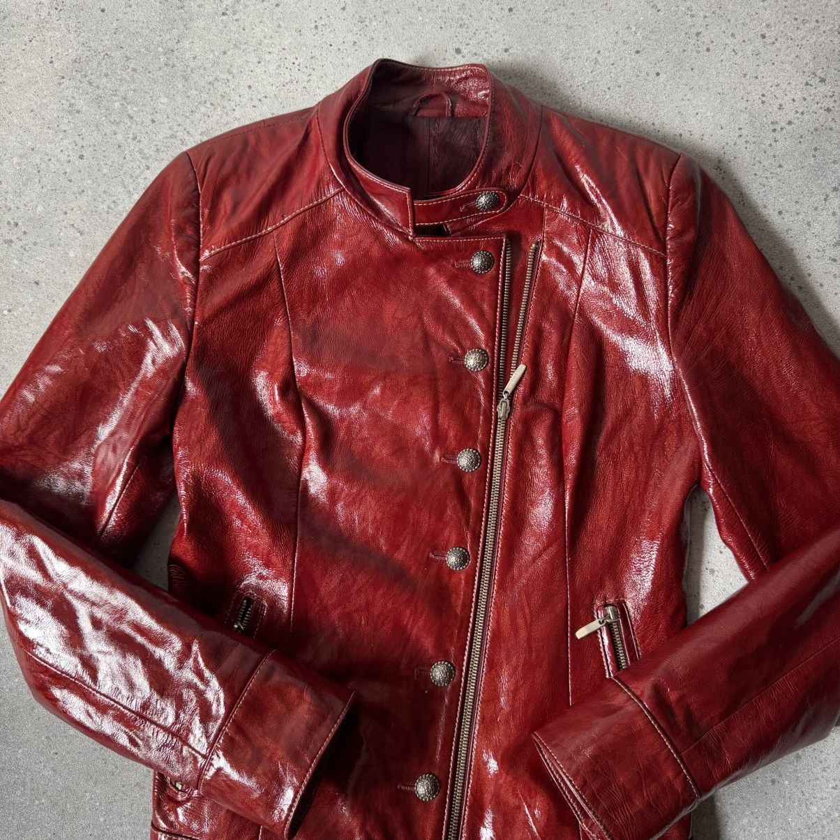 Hysteric Glamour Amazing Vintage Y2K Red Leather Jacket Size S / US 4 / IT 40 - 7 Thumbnail