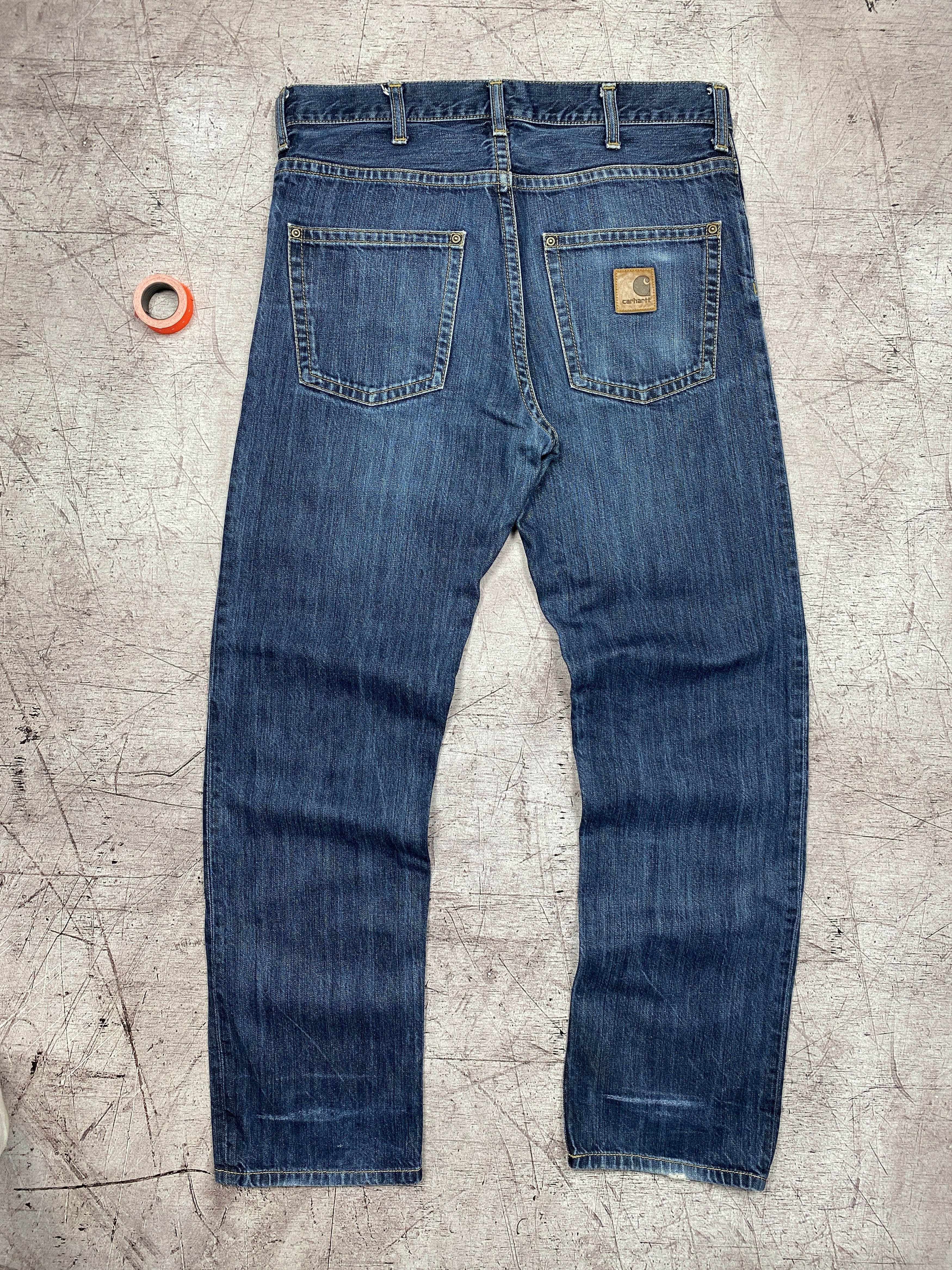 Carhartt × Vintage Carhartt Vintage Mens Slim Denim Pants Jeans Size US 31 - 1 Thumbnail