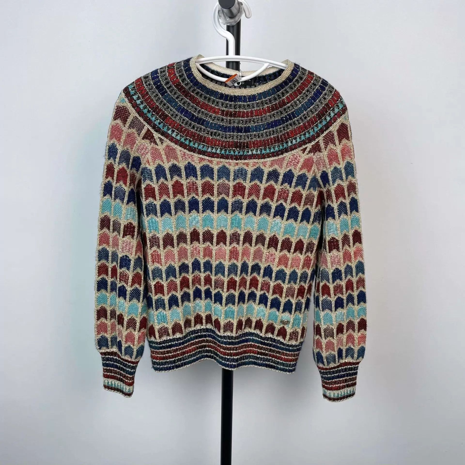 Chanel Chanel women's colorblock knit sweater size 34 Size XS / US 0-2 / IT 36-38 - 1 Thumbnail