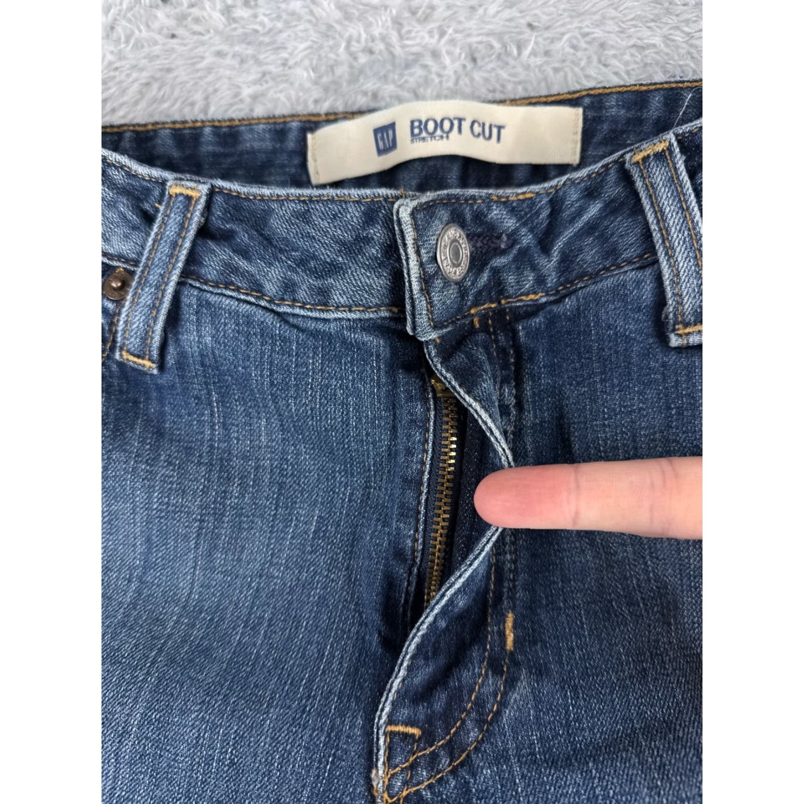 Gap GAP Jeans Womens Bootcut Denim Blue 26x30 4 Regular Inseam 26 Mid Rise Cotton Blend 5-Pocket City Style Size 27" / US 4 / IT 40 - 5 Thumbnail