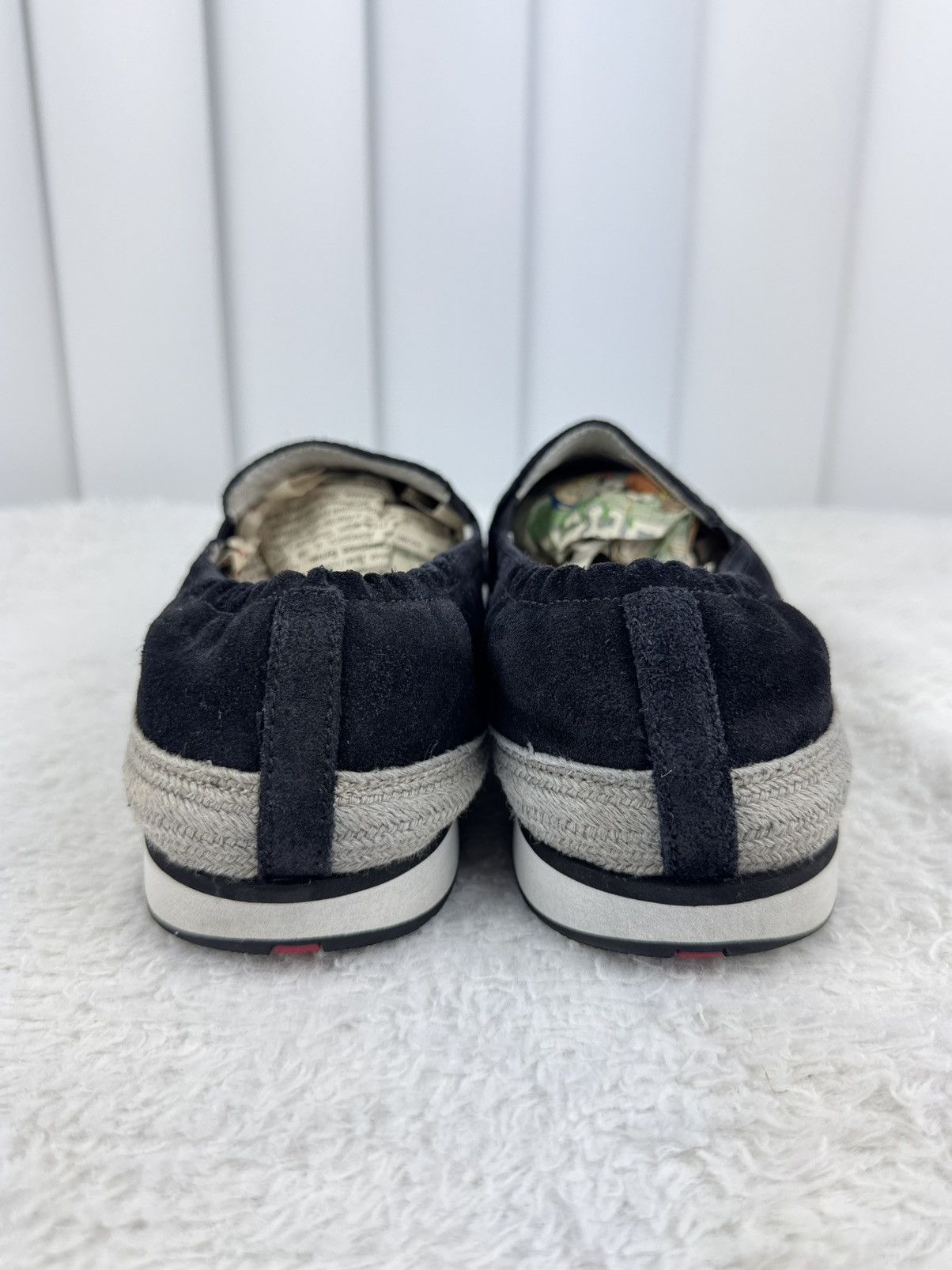 Prada Prada Suede Slip-On Espadrilles Black Size US 7.5 / IT 37.5 - 3 Thumbnail