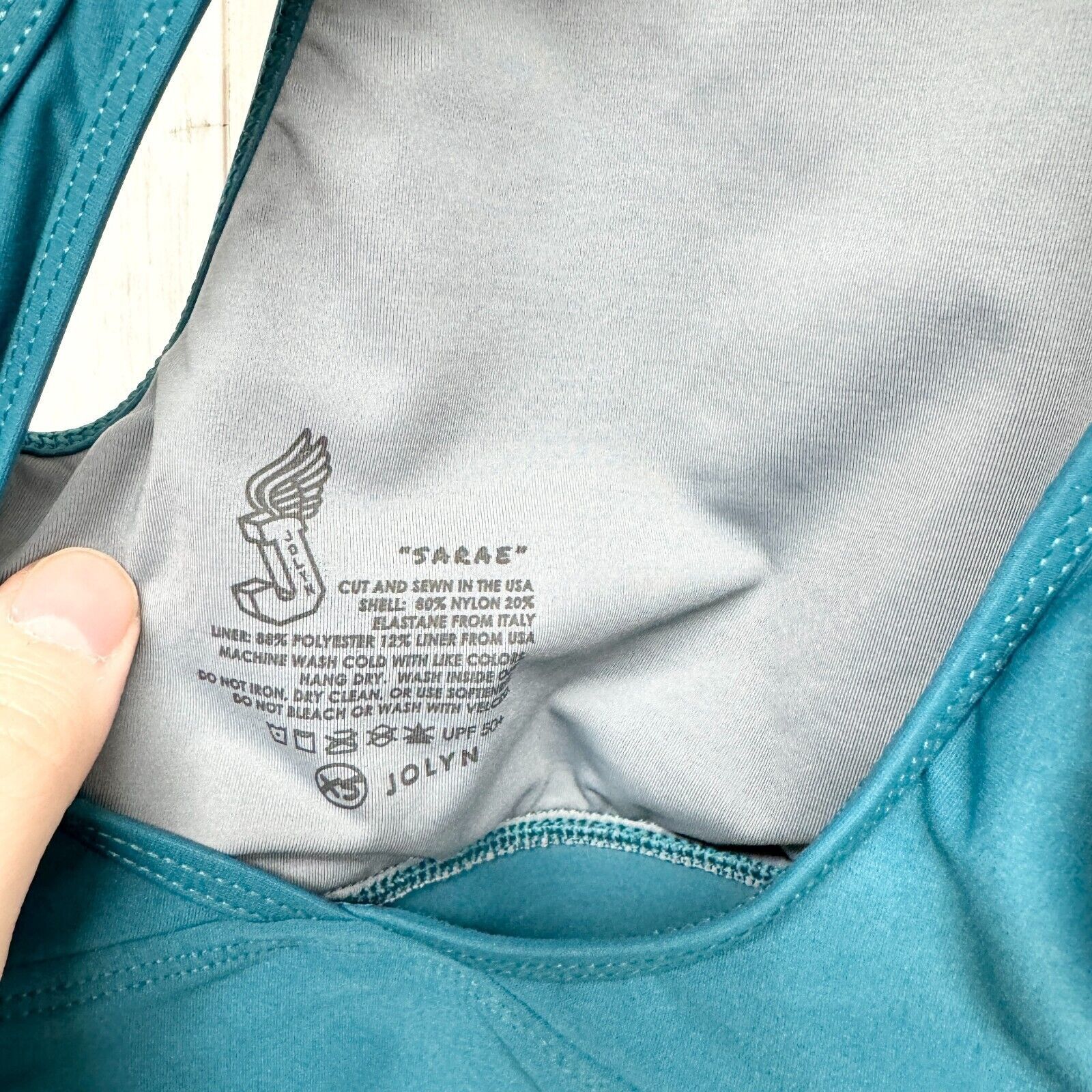 Other Joyln Sports Bra Size XS Sarae Peacock Blue Athletic Running Size XS / US 0-2 / IT 36-38 - 4 Thumbnail