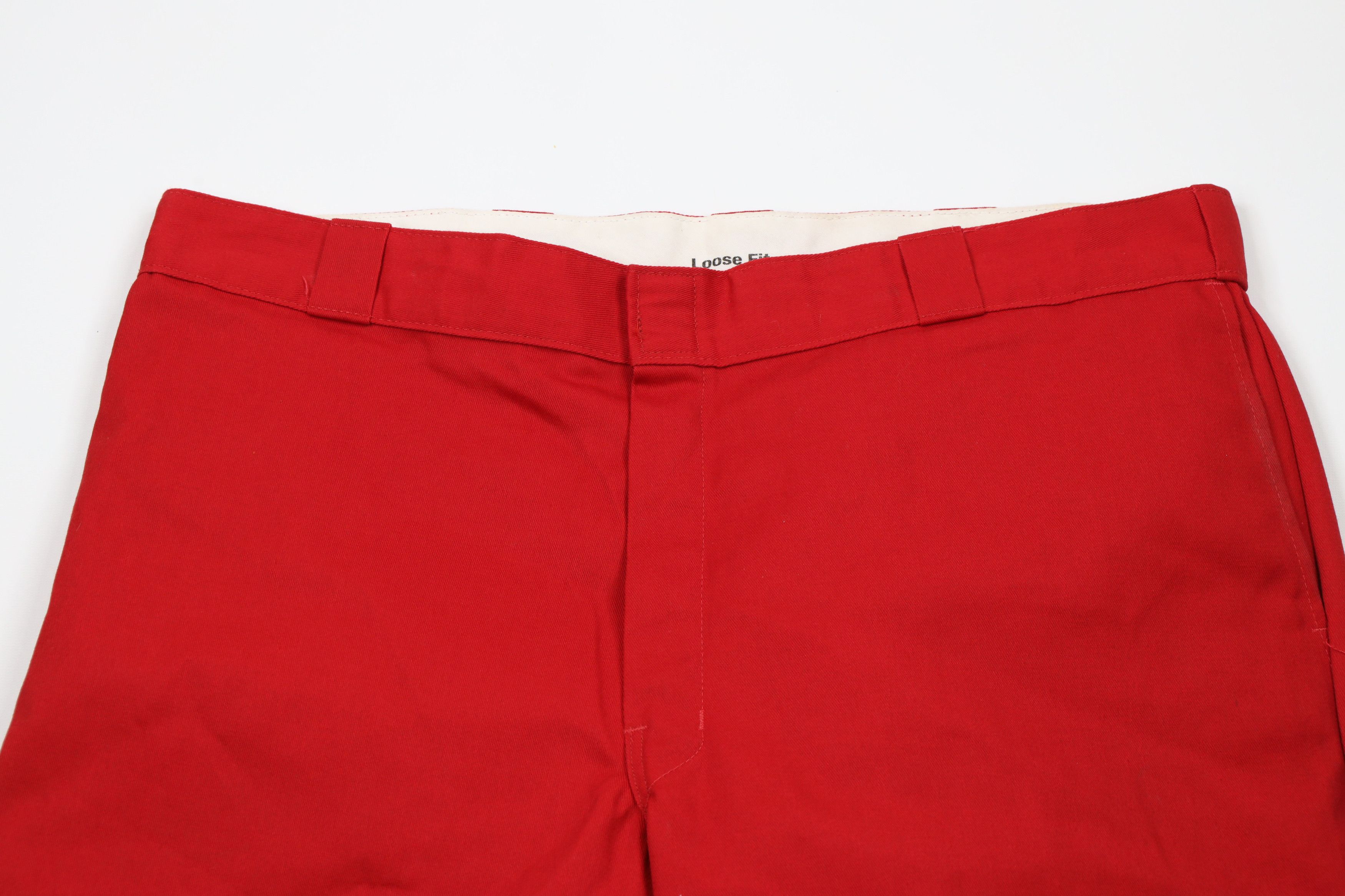 Dickies × Vintage Vintage Dickies Fit Double Knee Wide Leg Work Pants Red Size US 40 / EU 56 - 2 Thumbnail