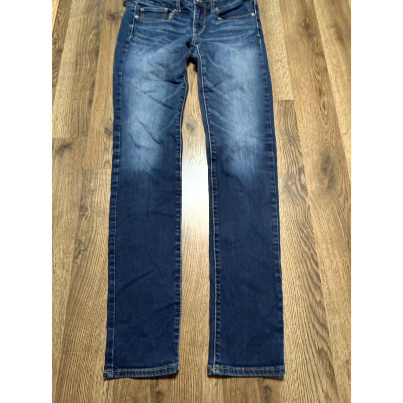 American Eagle Outfitters VINTAGE? American Eagle Outfitters Jeans Womens 4 Blue Denim Mid Rise Skinny 5-Pocket 90s Theme Womens Jeans Size 27" / US 4 / IT 40 - 2 Thumbnail