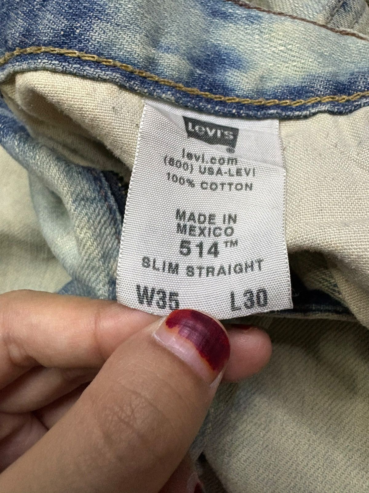 Levi's Vintage 90s Levis 514 Bleached Distressed Loose Jean Shorts Size US 35 - 12 Thumbnail