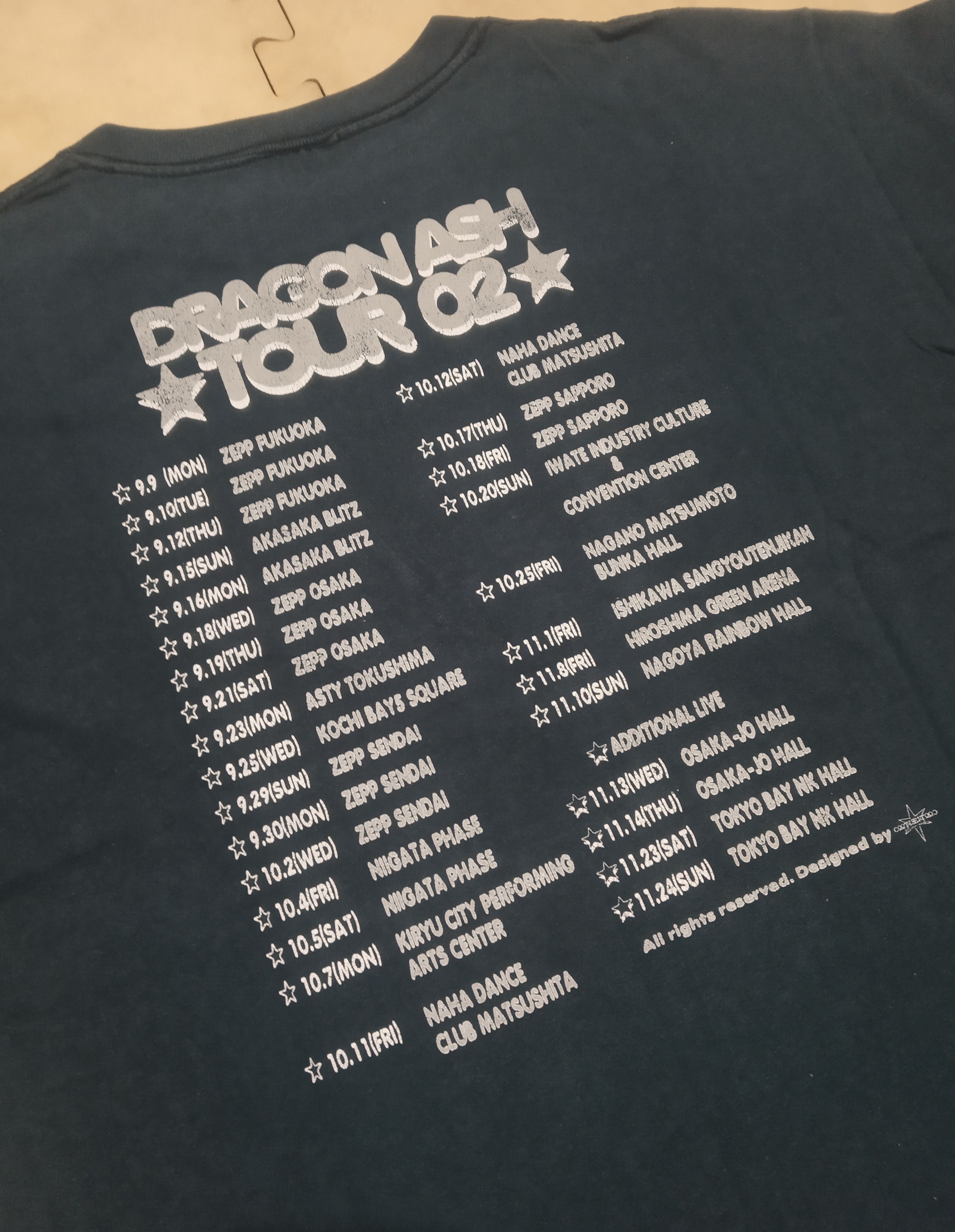 Band Tees Dragon Ash Tour 2002 Size US M / EU 48-50 / 2 - 5 Thumbnail