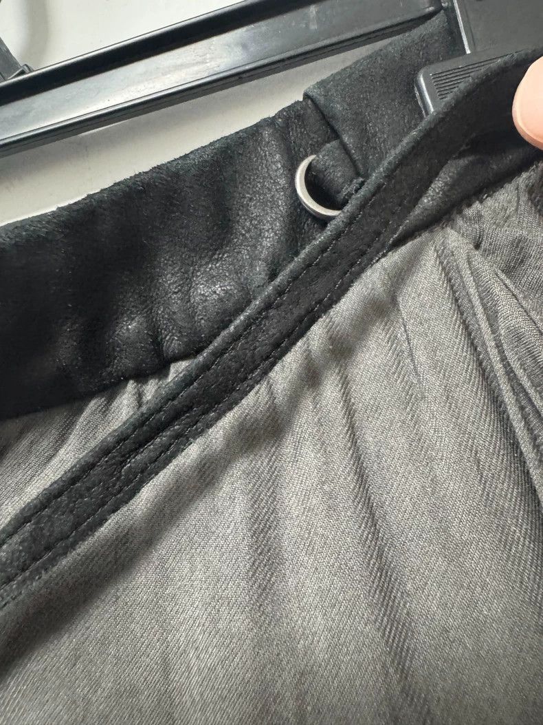 Helmut Lang HELMUT LANG size 6 cone pants, real leather waist head, ver Size US 36 / EU 52 - 4 Thumbnail