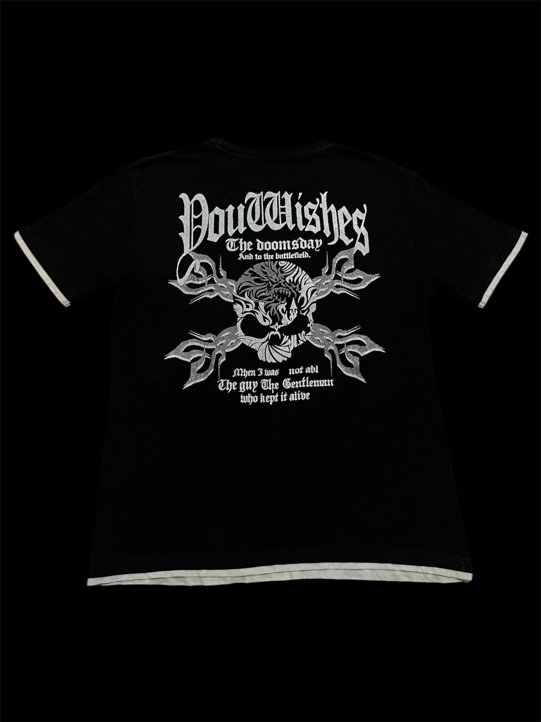 Le Grande Bleu (L.G.B.) Beaumere Japanese Brand Poem Skull T-Shirt Size US M / EU 48-50 / 2 - 4 Thumbnail