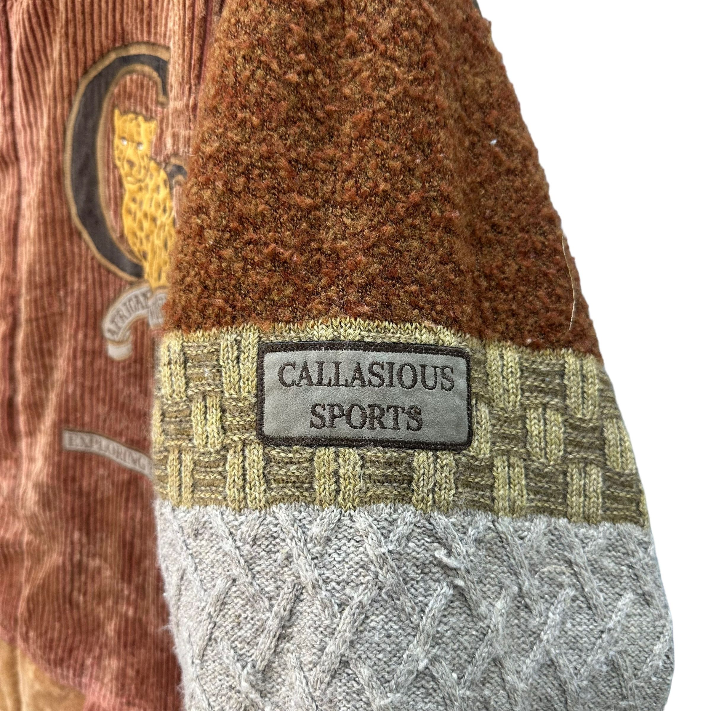 Vintage 90s CALLASIOUS SPORT EMBROIDERY LOGO HYBRID JACKET #8843-031 Size US XXL / EU 58 / 5 - 7 Thumbnail