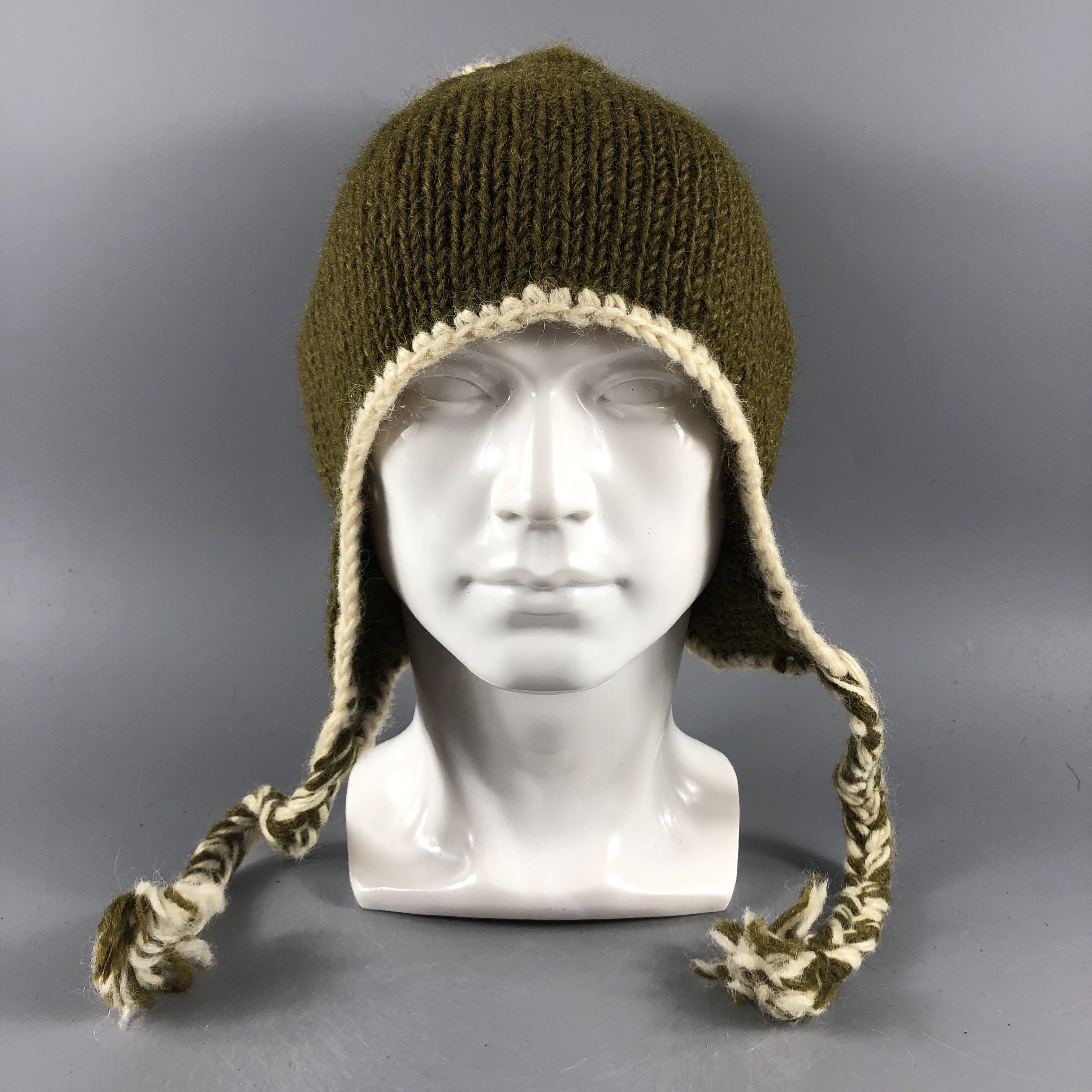 image of Vintage Hats Earflap Beanie Bobble Snow Hat Snow Cap B1277, Men's
